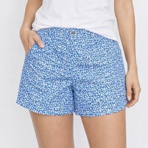 Women’s SZ 10 Adidas Blue & White Patterned Athletic Shorts